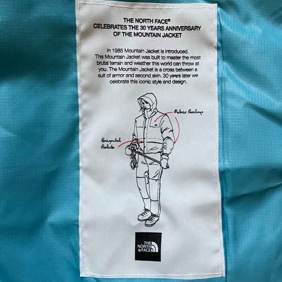 The North Face Men’s 1985 Mountain Jacket In Maui Blue - Picture 5 of 9